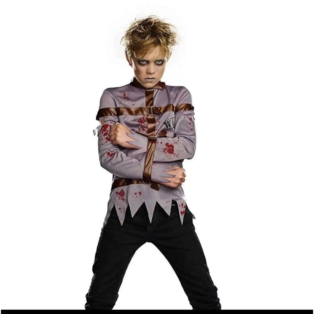 Halloween costume mental crazy unisex or boy